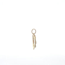 Load image into Gallery viewer, 14K Black Hills Rose Flower Heart Love Charm/Pendant Yellow Gold