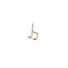 Load image into Gallery viewer, 10K Eighth Note Music Musician Symbol Charm/Pendant Yellow Gold