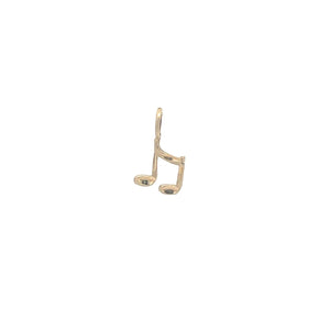 10K Eighth Note Music Musician Symbol Charm/Pendant Yellow Gold