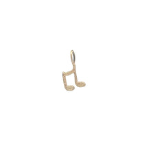 Load image into Gallery viewer, 10K Eighth Note Music Musician Symbol Charm/Pendant Yellow Gold