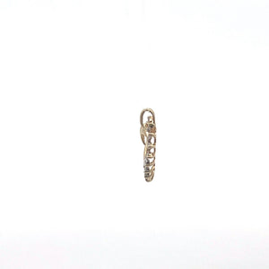 10K Diamond Heart Love Symbol Romantic Pendant Yellow Gold
