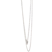 Load image into Gallery viewer, 10K 0.7mm Cable Link Rolling Cable Chain Necklace 18&quot; White Gold