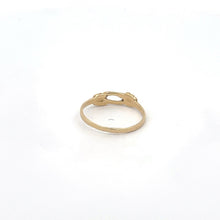 Load image into Gallery viewer, 14K Oval Loop Twist Knot Vintage Ring Yellow Gold