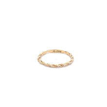 Load image into Gallery viewer, 14K 1.75mm Rope Chain Stacking Wedding Band Ring Yellow Gold