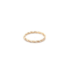 Load image into Gallery viewer, 14K 1.75mm Rope Chain Stacking Wedding Band Ring Yellow Gold