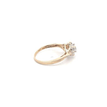 Load image into Gallery viewer, 10K Round CZ Diamond Travel Engagement Ring Yellow Gold