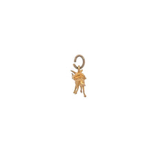 Load image into Gallery viewer, 10K 3D Donkey Pack Mule Animal Charm/Pendant Yellow Gold