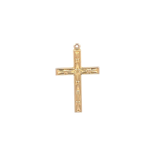 10K Cross Christian Faith Symbol Vintage Charm/Pendant Yellow Gold