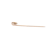 Load image into Gallery viewer, 10K Round Monogrammable Victorian Signet Stick Pin Yellow Gold