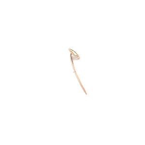 10K Round Monogrammable Victorian Signet Stick Pin Yellow Gold