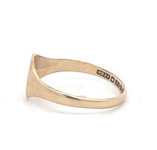 Load image into Gallery viewer, 9K Oval Signet Engravable Monogram Ring Yellow Gold