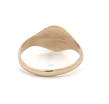 Load image into Gallery viewer, 9K Oval Signet Engravable Monogram Ring Yellow Gold