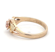 Load image into Gallery viewer, 10K Black Hills Flower Rose Ornate Romantic Ring Yellow Gold