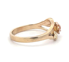 Load image into Gallery viewer, 10K Black Hills Flower Rose Ornate Romantic Ring Yellow Gold