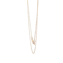 Load image into Gallery viewer, 10K 0.6mm Rolling Woven Link Rope Chain Necklace 18.5&quot; Yellow Gold