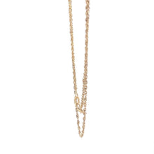 Load image into Gallery viewer, 10K 1.6mm Singapore Link Vintage Rolling Chain Necklace 23.5&quot; Yellow Gold