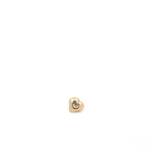 Load image into Gallery viewer, 14K Heart Love Symbol Single Vintage Stud Earring Yellow Gold