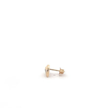 Load image into Gallery viewer, 14K Diamond Heart Love Symbol Single Stud Earring Yellow Gold