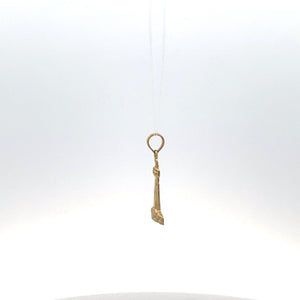 14K Lighthouse Coastal Beach Motif Travel Charm/Pendant Yellow Gold