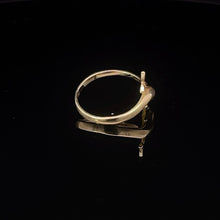 Load image into Gallery viewer, 14K Dolphin Vintage Wrap Band Statement Ring Yellow Gold
