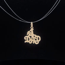 Load image into Gallery viewer, 14K #1 Number One Dad Father&#39;s Day Charm/Pendant Yellow Gold