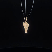 Load image into Gallery viewer, 14K Basketball Hoop Dunk Sports Vintage Charm/Pendant Yellow Gold