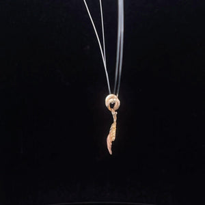 10K Black Hills Leaf Vintage Cluster Charm/Pendant Yellow Gold