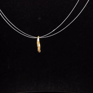 14K Two Heart Love Symbol Vintage Charm/Pendant Yellow Gold