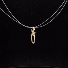 Load image into Gallery viewer, 14K Diamond Cut Apple Teacher Symbol Charm/Pendant Yellow Gold
