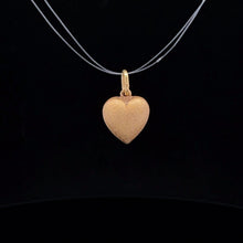 Load image into Gallery viewer, 14K Puffy Heart Forget Me Not Vintage Love Pendant Yellow Gold