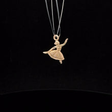 Load image into Gallery viewer, 14K Ballerina Dancer Ballet Vintage Charm/Pendant Yellow Gold