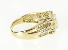 Load image into Gallery viewer, 10K 0.65 Ctw Princess Diamond Cluster Engagement Ring Size 5.75 Yellow Gold