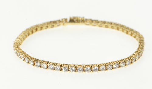 14K Classic Cubic Zirconia Encrusted Tennis Bracelet 7