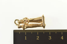 Load image into Gallery viewer, 14K 3D Articulated Wedding Dance Marriage Charm/Pendant Yellow Gold