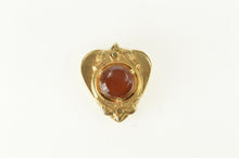 Load image into Gallery viewer, 14K Victorian Carnelian Heart Slide Bracelet Charm/Pendant Yellow Gold