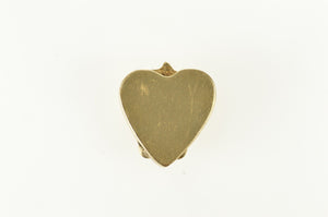 14K Victorian Carnelian Heart Slide Bracelet Charm/Pendant Yellow Gold
