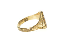Load image into Gallery viewer, Gold Filled Ornate Enamel World War I Veteran Service Ring Size 10