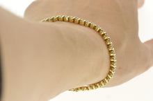 Load image into Gallery viewer, 10K 2.40 Ctw Wavy Link Diamond Classic Tennis Bracelet 7&quot; Yellow Gold