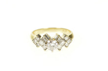 Load image into Gallery viewer, 14K 1.02 Ctw Diamond Princess Accent Engagement Ring Size 6.5 Yellow Gold