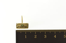 Load image into Gallery viewer, 10K CSX Employee 30 Year Service Emerald Lapel Pin/Brooch Yellow Gold