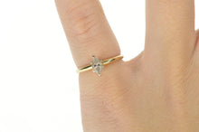 Load image into Gallery viewer, 14K 0.31 Ct Marquise Diamond Solitaire Engagement Ring Size 5 Yellow Gold