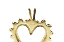 Load image into Gallery viewer, 14K 0.72 Ctw Diamond Sapphire Classic Heart Pendant Yellow Gold