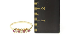Load image into Gallery viewer, 14K Retro Classic Diamond Ruby Wedding Band Ring Size 5.75 Yellow Gold