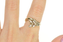 Load image into Gallery viewer, 14K 0.54 Ctw Fancy Brown Diamond Vine Bypass Ring Size 6.75 White Gold