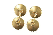 Load image into Gallery viewer, 14K Tiffany &amp; Co. Round Scalloped Trim Men&#39;s Cuff Links Yellow Gold