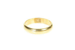 Gold Filled 4.0mm Simple Classic Plain Wedding Band Ring Size 6