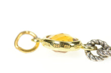 Load image into Gallery viewer, 18K David Yurman Faceted Peridot Topaz Citrine Charm/Pendant Yellow Gold