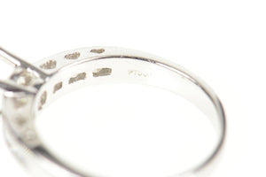 Platinum 0.24 Ctw Diamond Ornate Engagement Setting Ring Size 6.25