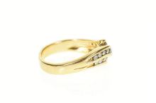Load image into Gallery viewer, 14K 0.63 Ctw Wavy Diamond Channel Men&#39;s Band Ring Size 11 Yellow Gold