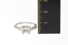 Load image into Gallery viewer, 18K 0.477 Ctw 6.5mm Semi Mount Engagement Setting Ring Size 6 White Gold